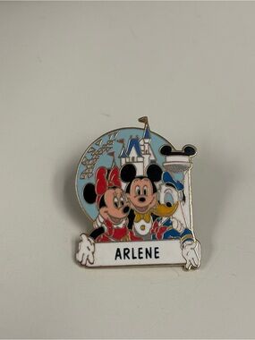 Disney Red Blue White Personalized Character Pin